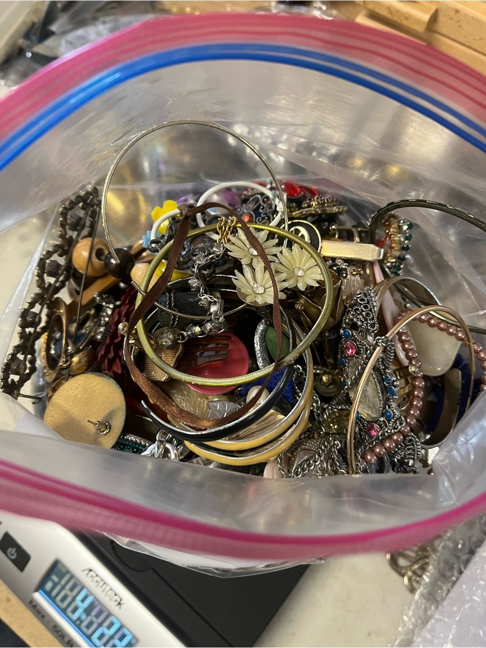 4.23 LB Mystery Jewelry Grab Bag Lot - You Get Exactly What’s Pictured!